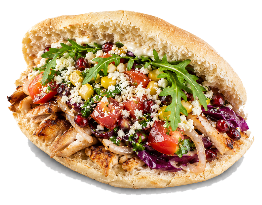 Großzügig belegter Döner von KAYA Döner in Himmelstadt